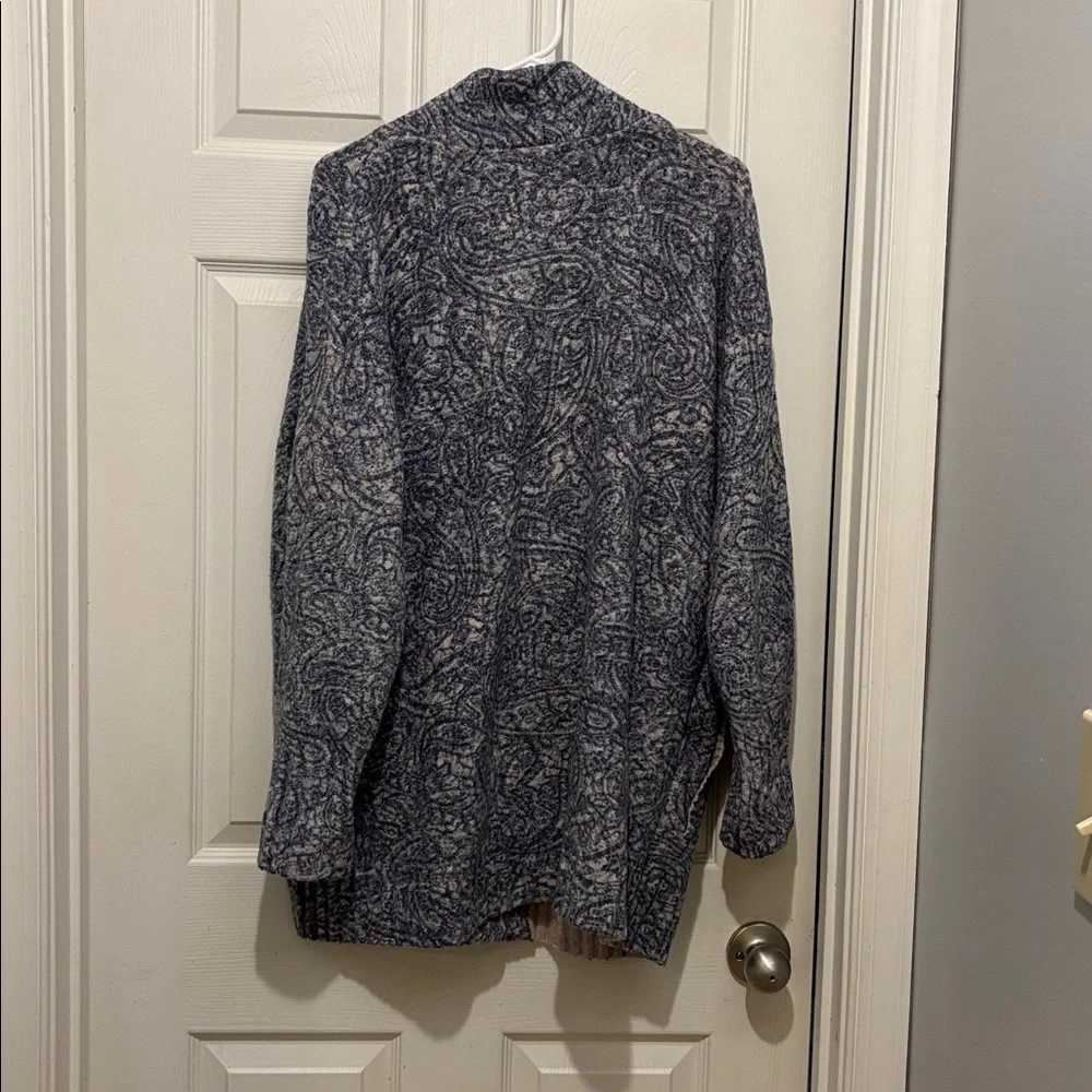 Pure Jill Tranquility Fleece Jacket  Long Sleeve Paisley Pockets - Picture 4 of 4